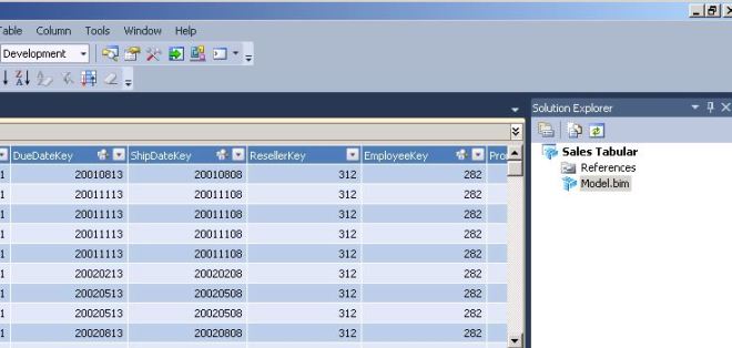 Modelo Tabular en SQL Server Data Tools